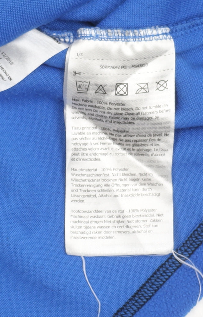 Regatta Mens Blue Small Pullover Fleece Sweatshirt 1/4 Zip Outdoor