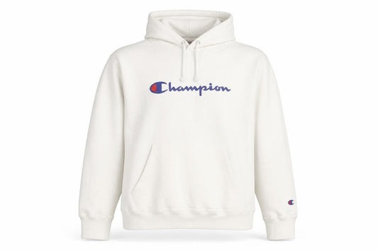 Womens UK S Regular Champion White Pullover Hoodie
