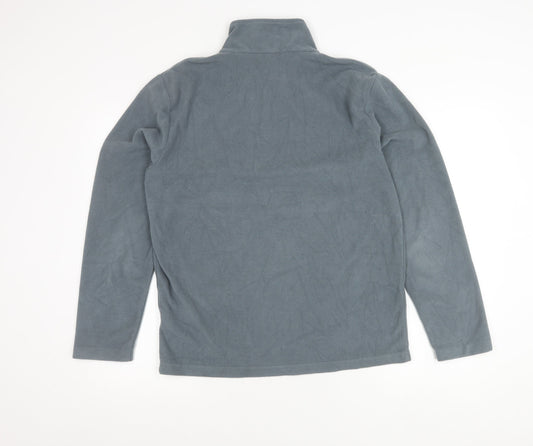 Regatta Mens Grey Fleece Sweatshirt M 1/4 Zip Pullover Outdoor