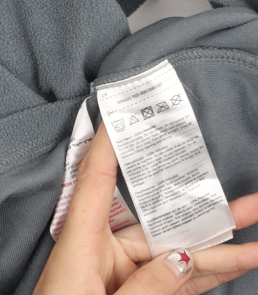 Regatta Mens Grey Fleece Sweatshirt M 1/4 Zip Pullover Outdoor