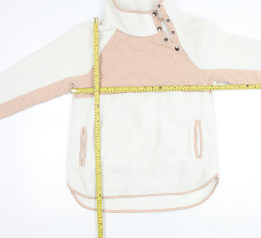 Abercrombie & Fitch Women’s Ivory Quilted Pullover Sweatshirt M
