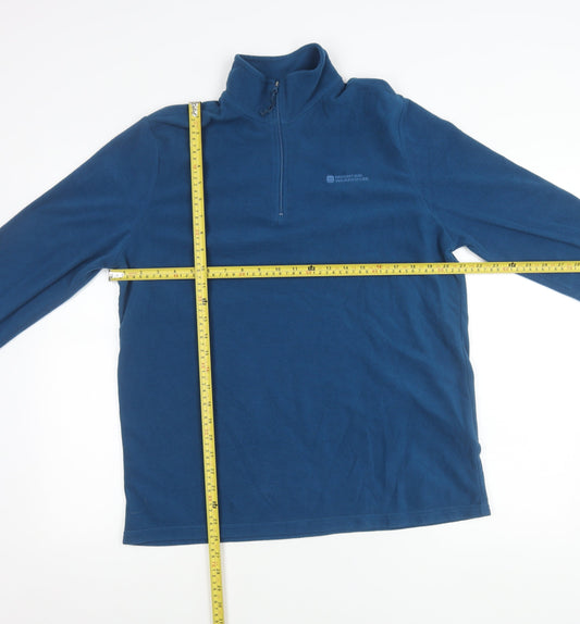 Mountain Warehouse Men's Blue M Fleece Pullover Sweatshirt 1/2 Zip