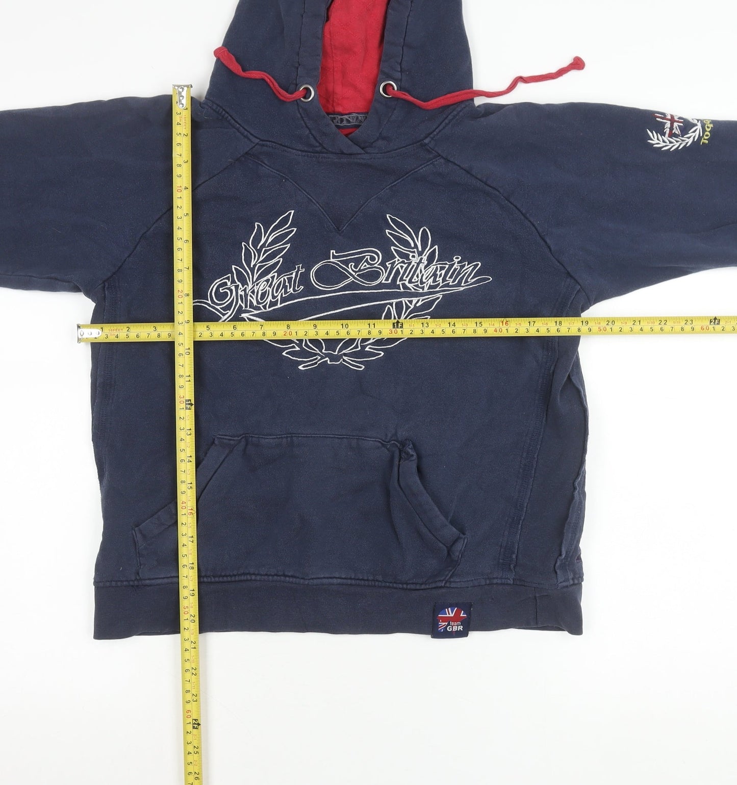 Toggi Women’s Navy Hoodie XS Great Britain Embroidered Cotton