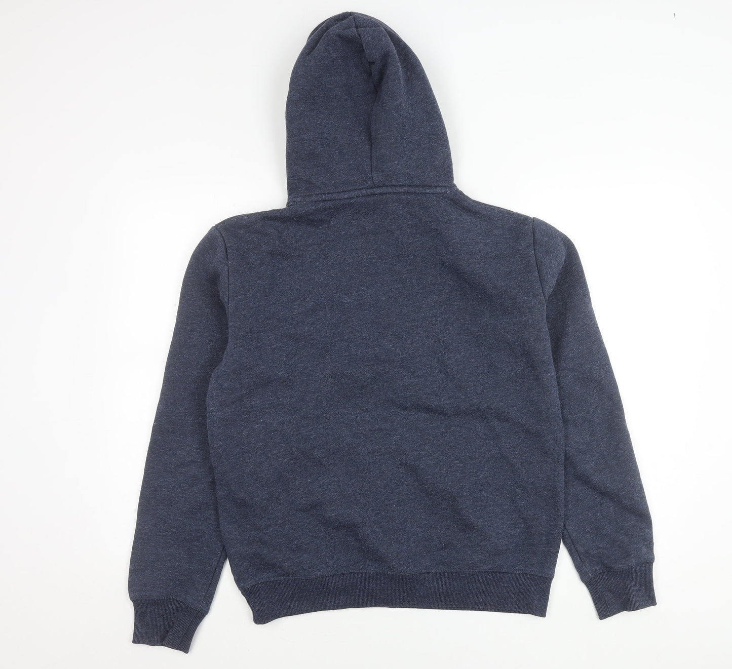Superdry Men’s Blue Pullover Hoodie M Regular Fit Cotton Blend
