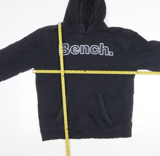 Bench Mens XL Blue Pullover Hoodie Logo Graphic Hooded Sweatshirt