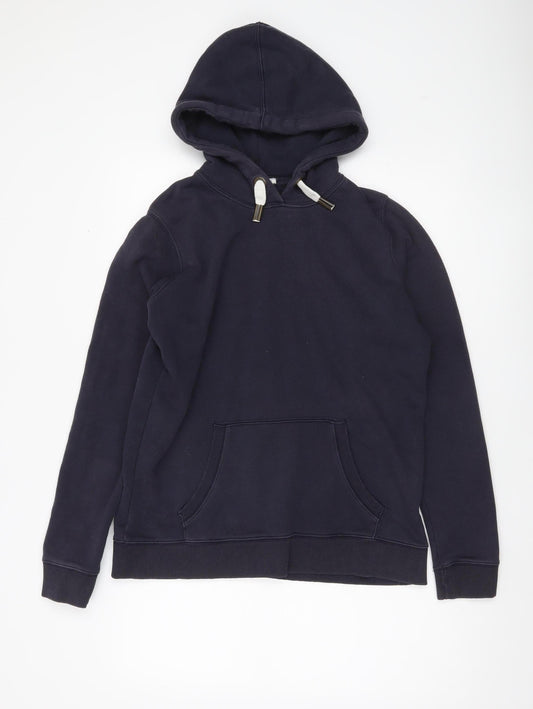 FatFace Women’s Navy Blue Hoodie Size 10 Boyfriend Fit Cotton Blend
