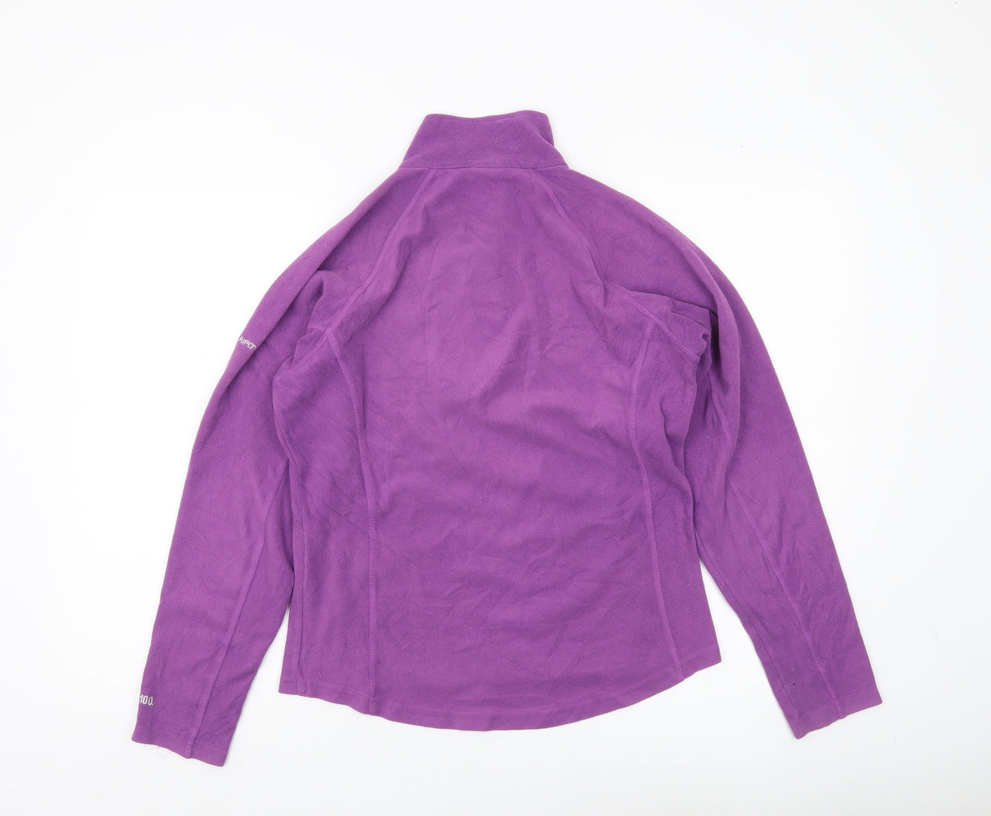 Trespass Womens Purple M Fleece 1/4 Zip Pullover Sweatshirt Hiking