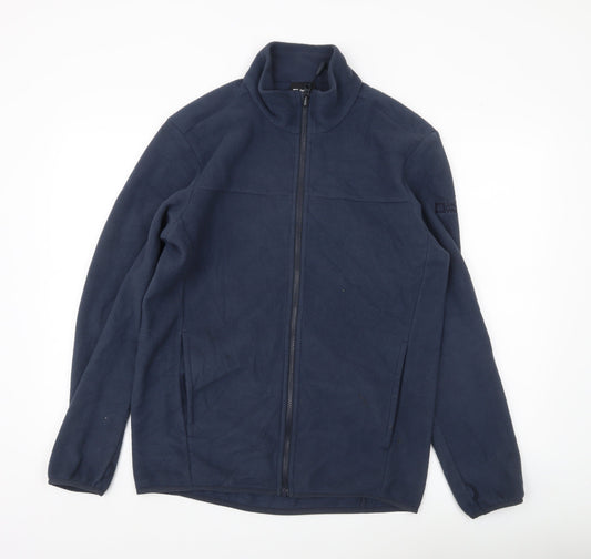 Jack Wolfskin Men's Blue Fleece Jacket Size L 40in Zip Outdoor