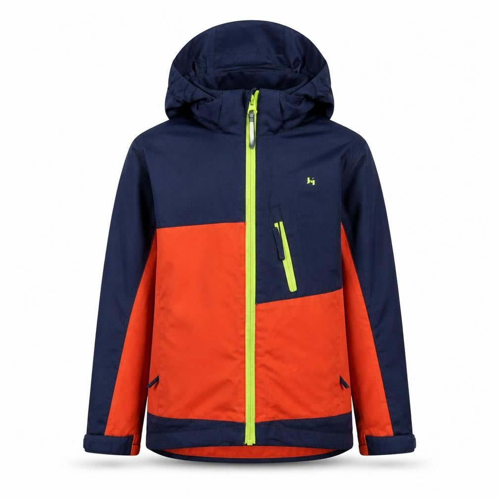 Hi Gear Boys Blue Orange Rain Coat Jacket Hooded 5-6 Years Waterproof