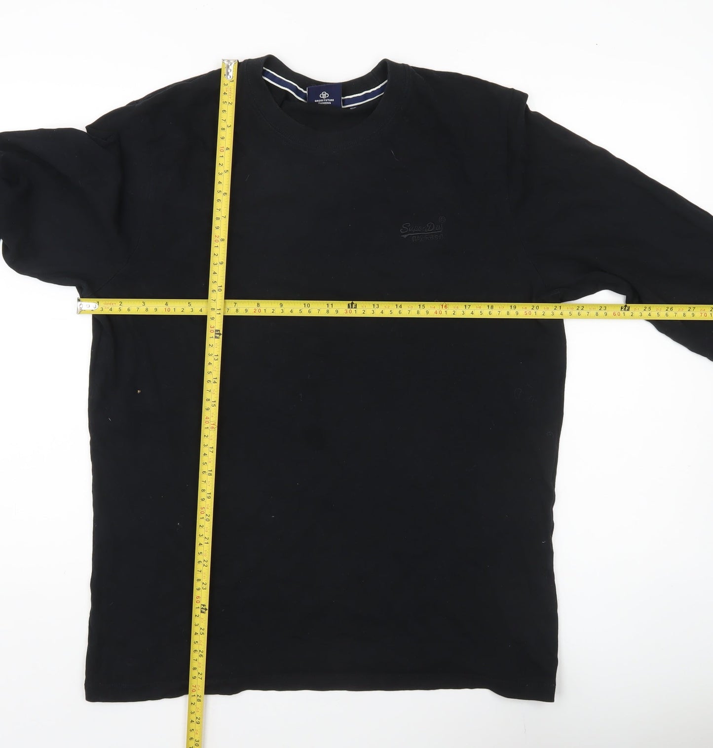 Superdry Men’s Black XL Long Sleeve Cotton Casual Shirt