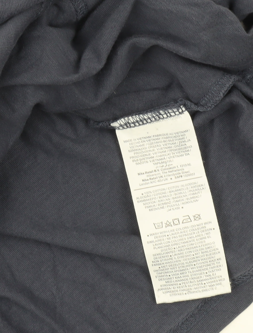 Nike Men’s Blue Graphic Logo T-Shirt Size M Loose Fit Short Sleeve