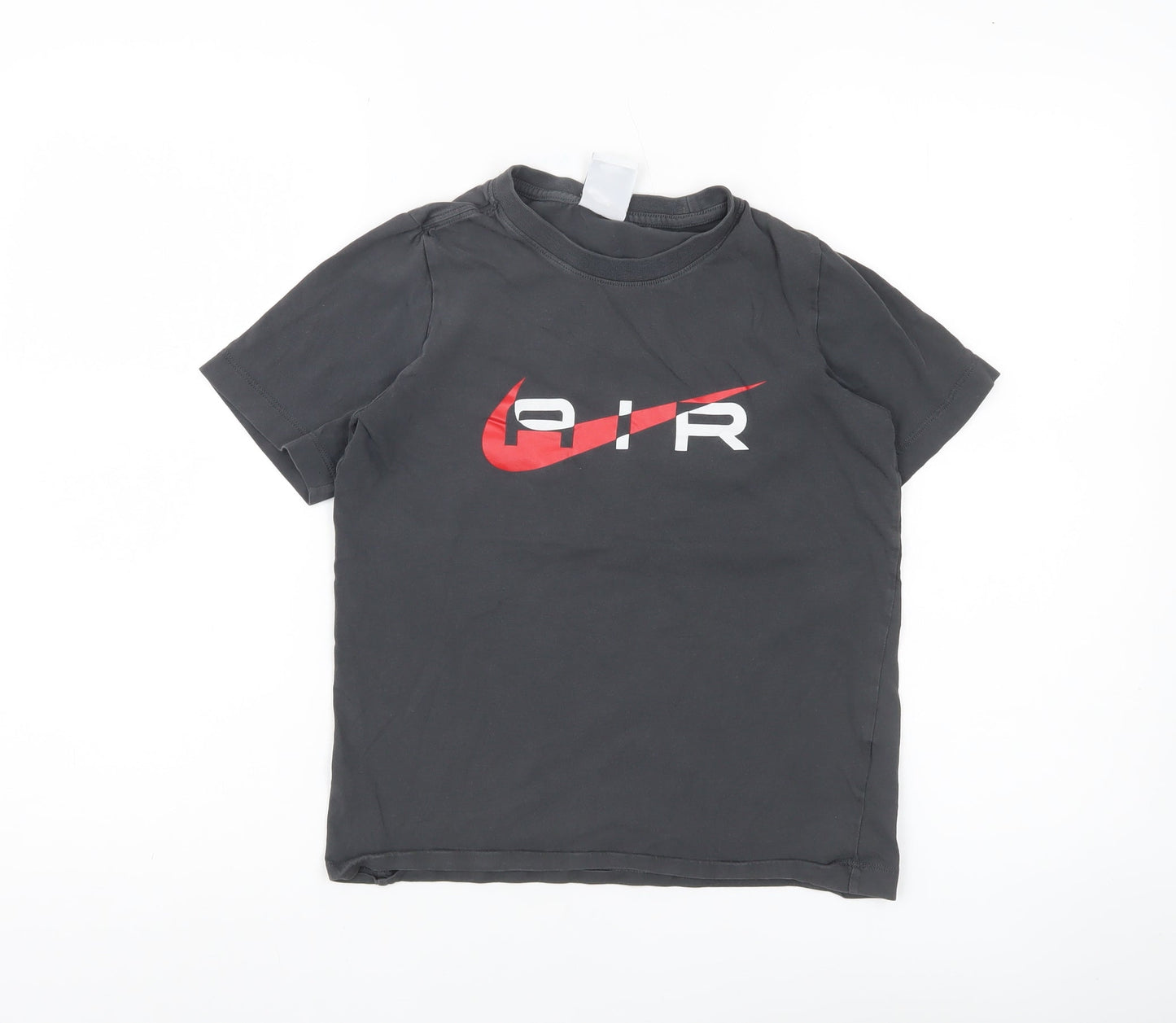 Nike Boys Black AIR Logo Graphic T-Shirt Short Sleeve 12-13 Years