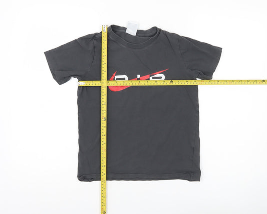 Nike Boys Black AIR Logo Graphic T-Shirt Short Sleeve 12-13 Years