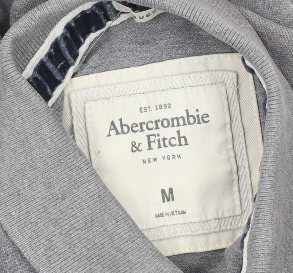 Abercrombie & Fitch Men’s Grey Slim Fit Polo Shirt Size M
