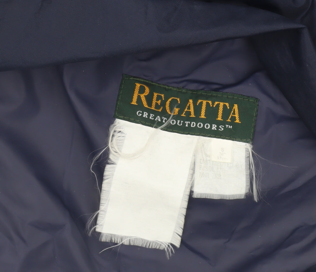 Regatta Mens Blue Small Hooded Rain Coat Jacket Outdoor Waterproof