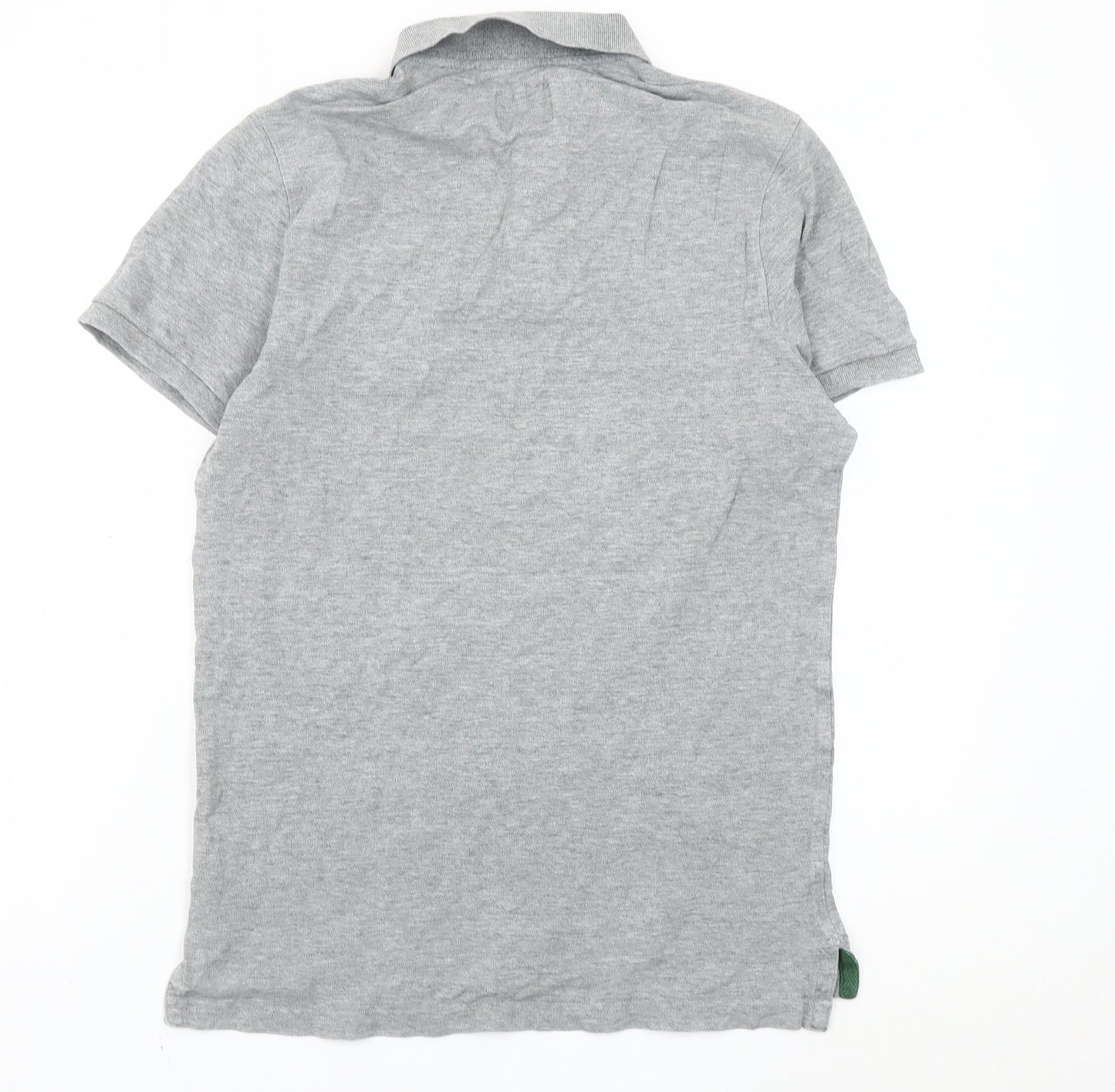 Abercrombie & Fitch Men's Grey Slim Fit Polo Shirt M Short Sleeve