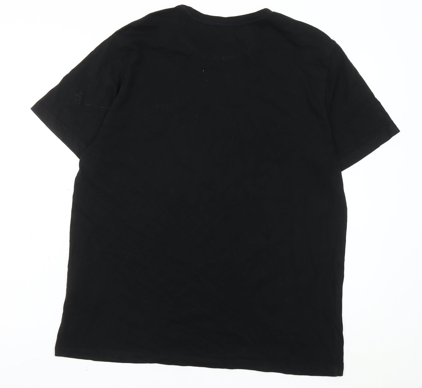 Levi's Men's Black Cotton Crew Neck Logo T-Shirt Size L