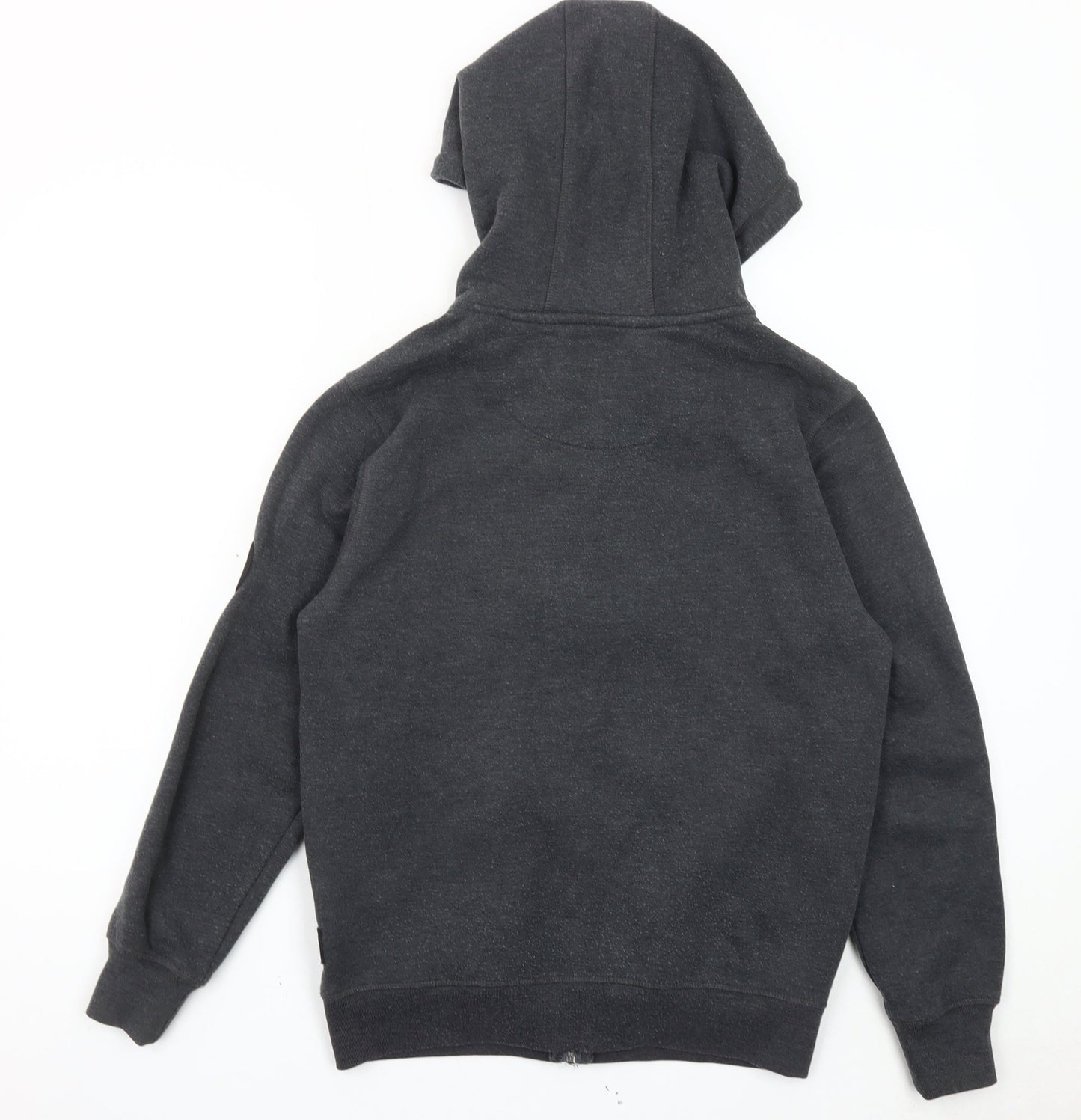 Firetrap Men’s Grey Full Zip Hoodie Size S Regular Cotton Blend