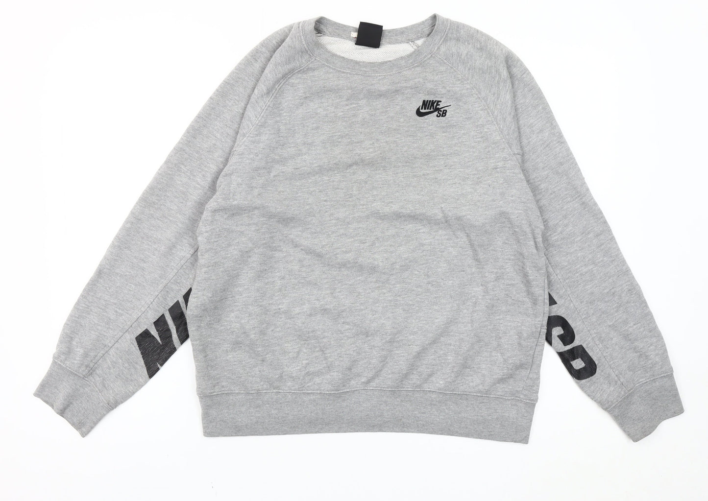 Nike Boys Grey SB Crew Neck Sweatshirt XL 13-15 Years Skateboarding Logo