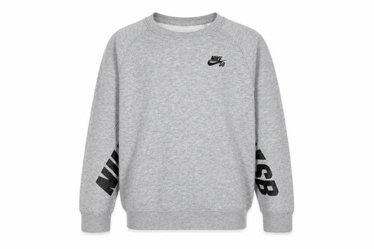 Nike Boys Grey SB Crew Neck Sweatshirt XL 13-15 Years Skateboarding Logo