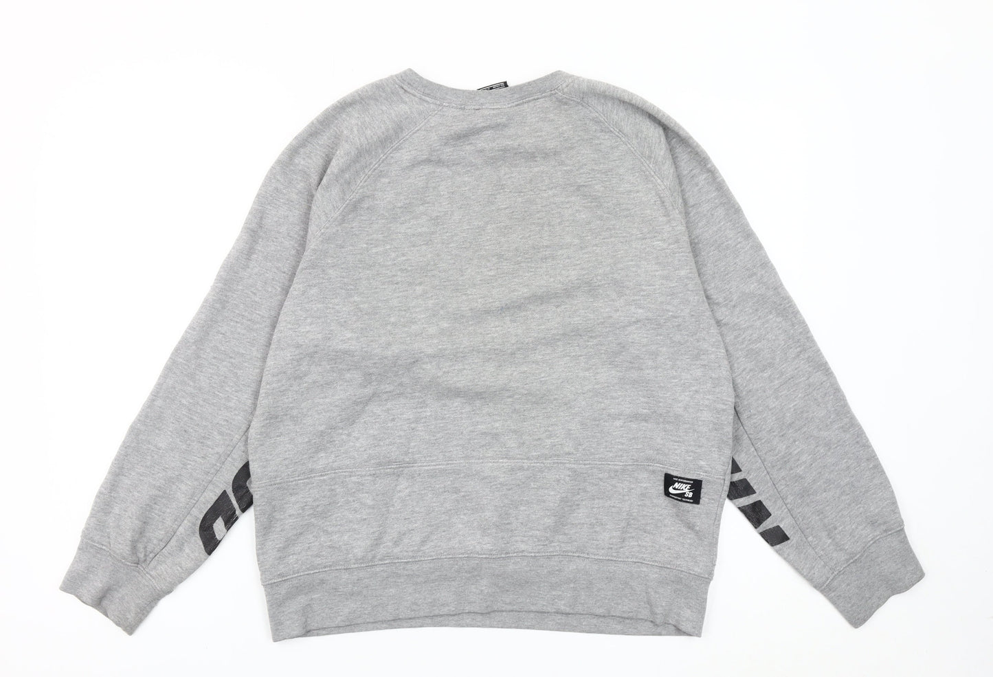 Nike Boys Grey SB Crew Neck Sweatshirt XL 13-15 Years Skateboarding Logo