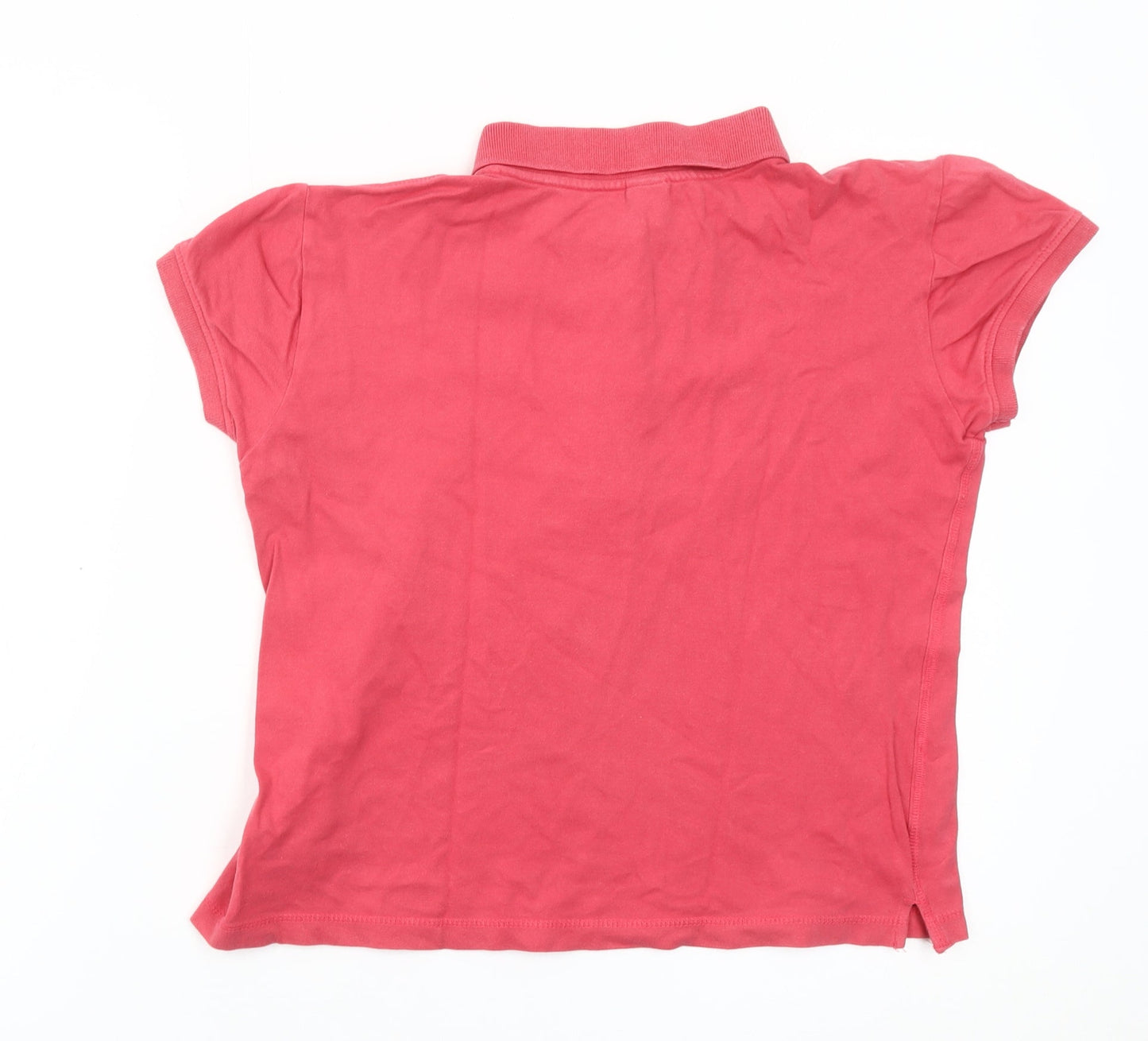 Champion Womens Red XL Polo Shirt Short Sleeve Cotton Casual