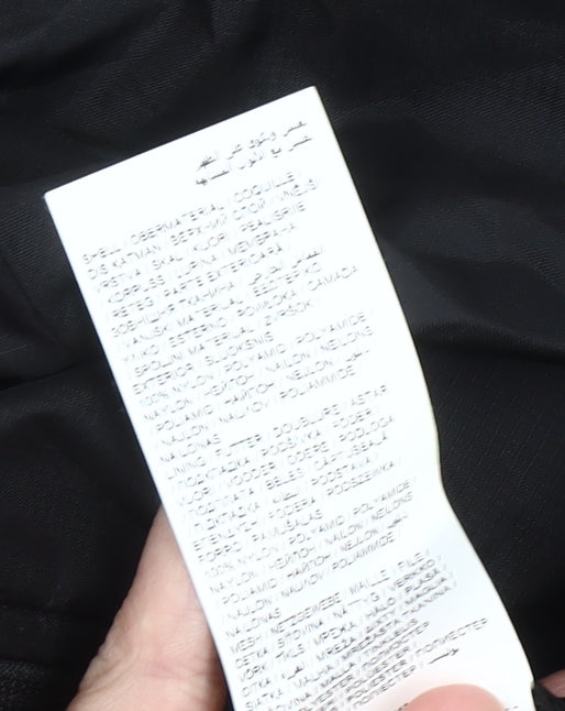 Puma Boys Black 12 Years Windbreaker Jacket Lightweight Full Zip 30-32"