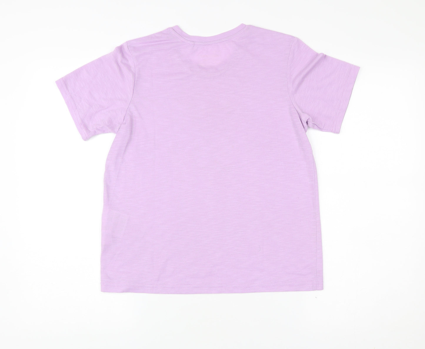 Craghoppers Womens Purple Floral Print T-Shirt UK 8 Short Sleeve