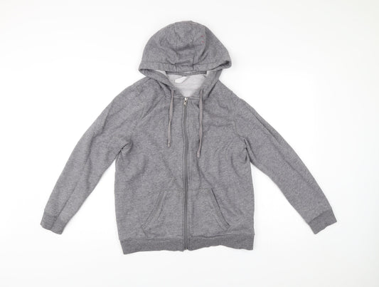 Decathlon Men’s Grey Full Zip Hoodie Size L Regular Fit