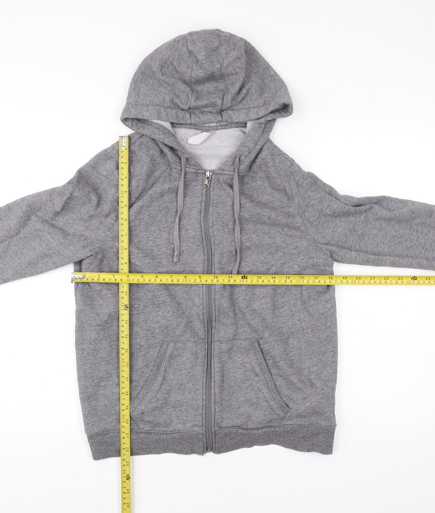 Decathlon Men’s Grey Full Zip Hoodie Size L Regular Fit