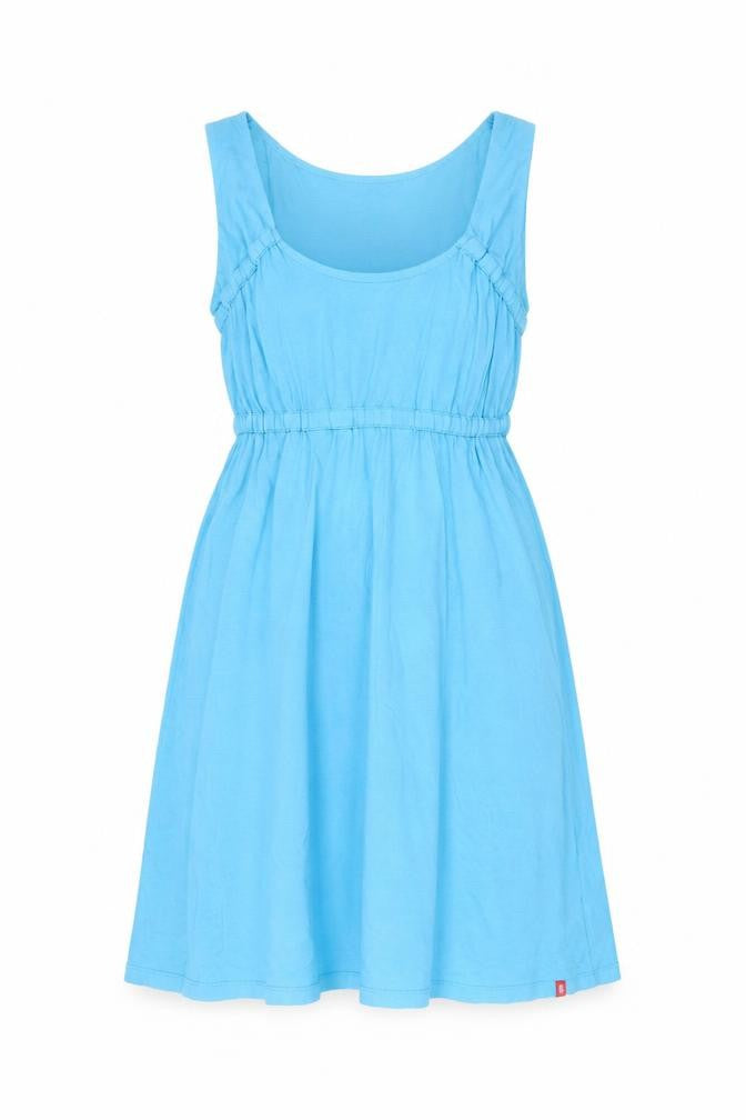 ESPRIT Women’s Blue A-Line Sleeveless Knee Length Jersey Dress L