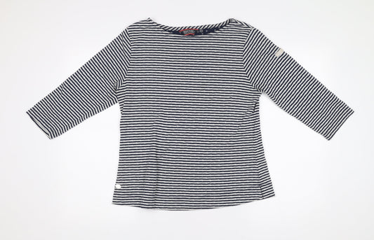 Regatta Women’s Blue Striped 3/4 Sleeve Cotton T-Shirt UK14