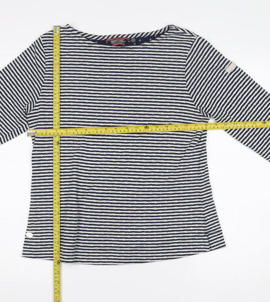 Regatta Women’s Blue Striped 3/4 Sleeve Cotton T-Shirt UK14