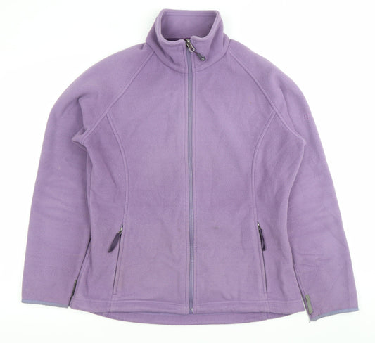 Berghaus Women's Purple Fleece Jacket Size 14 Full Zip Outdoor