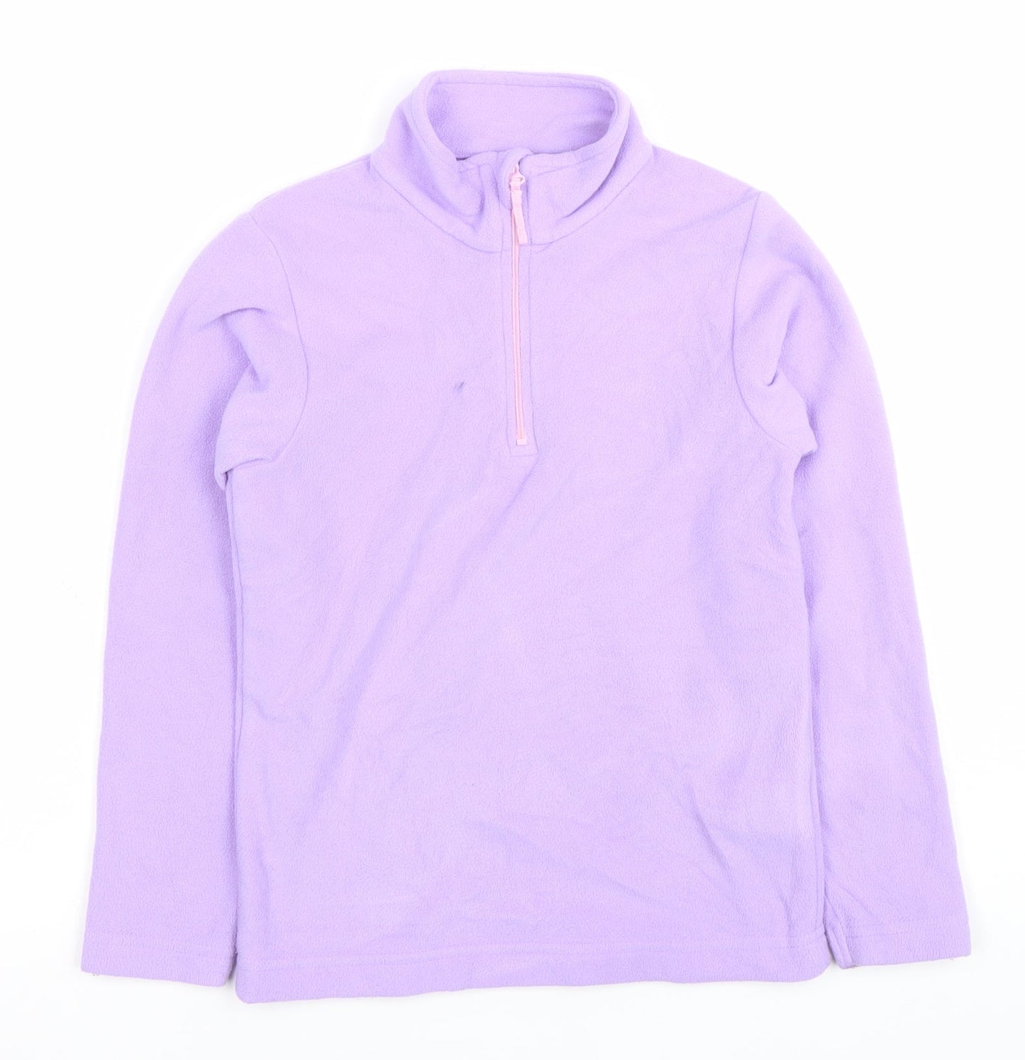 Mountain Warehouse Girls Purple Fleece 1/2 Zip Sweatshirt 7-8 Years