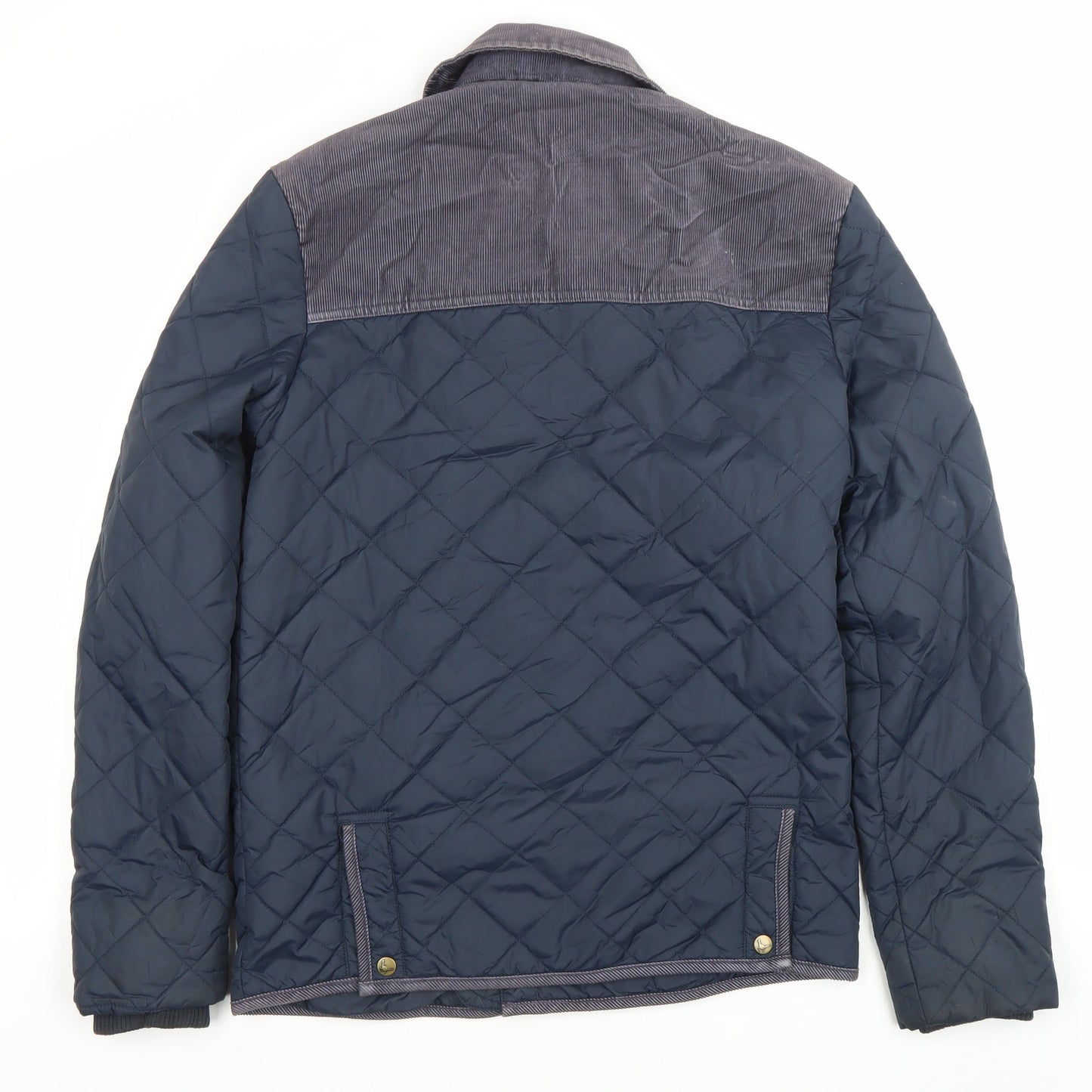 Jack Wills Men's Blue Quilted Jacket Coat S Casual Padded