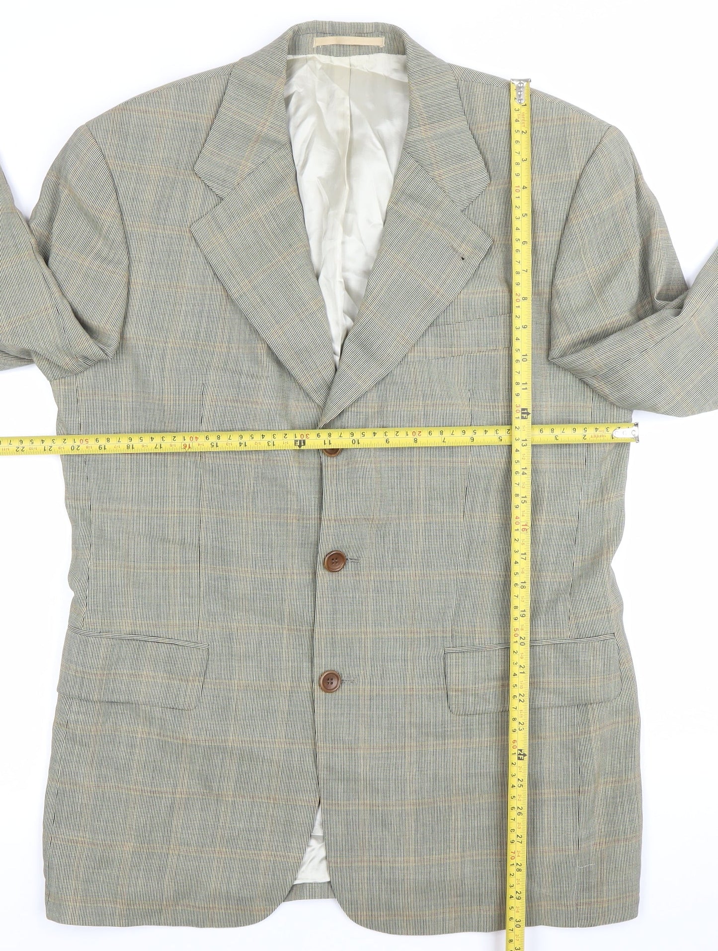 Mens 38 Chest Regular HUGO BOSS Multicoloured Three-Button Blazer