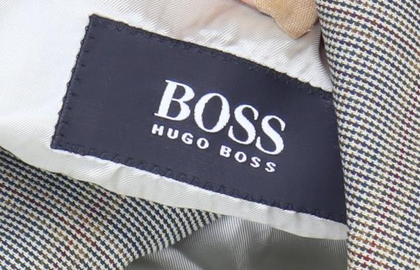 Mens 38 Chest Regular HUGO BOSS Multicoloured Three-Button Blazer
