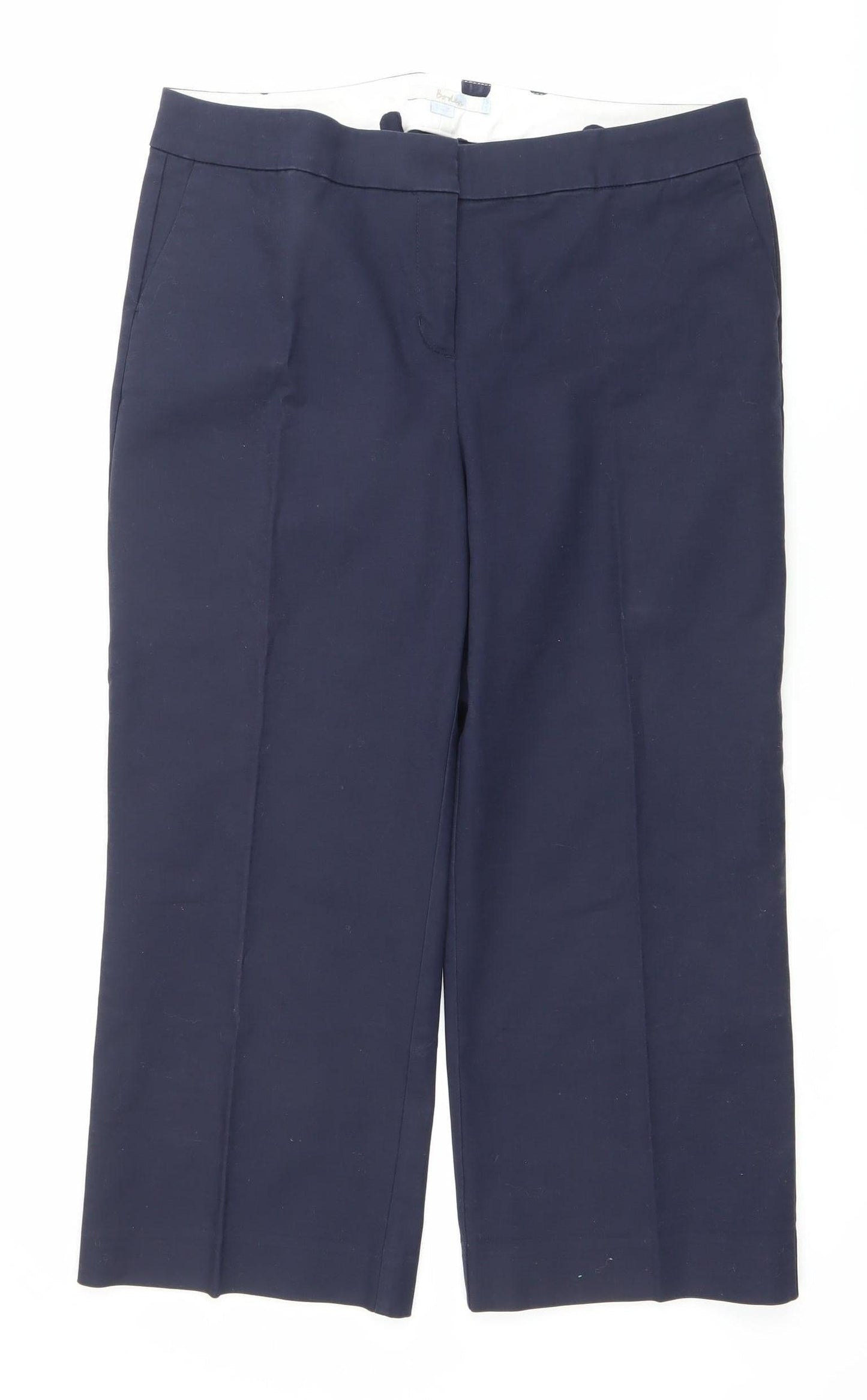 Boden Women Blue Size 16 Regular Stretch Cotton Dress Pants