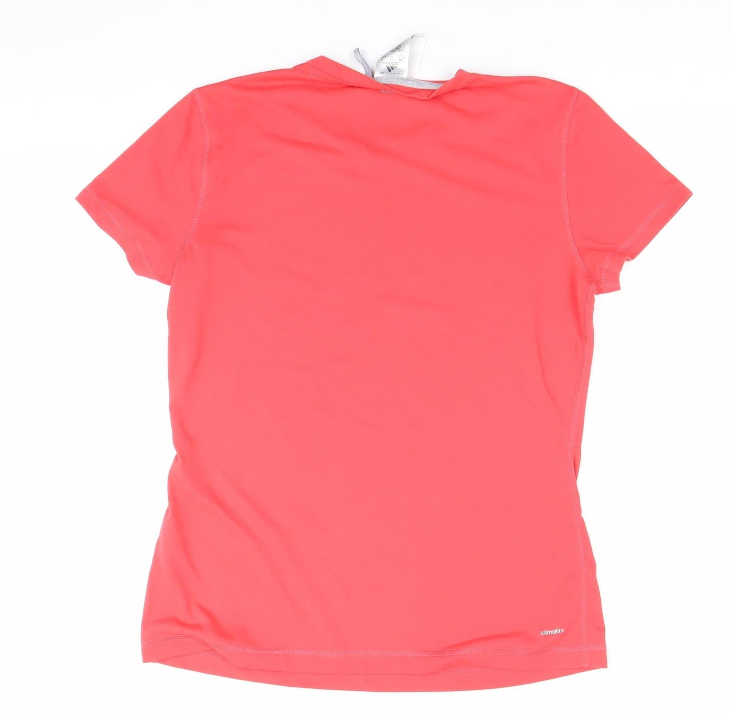 Adidas Womens Pink Short Sleeve Crew Neck Activewear T-Shirt Size M