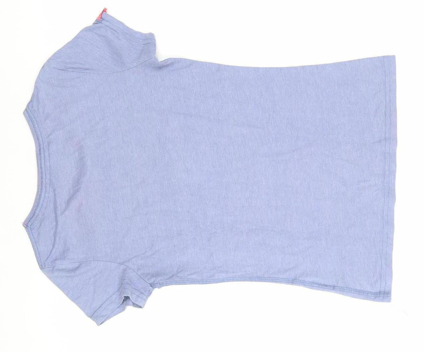 Superdry Womens Blue XS Slim Fit Glitter Logo T-Shirt