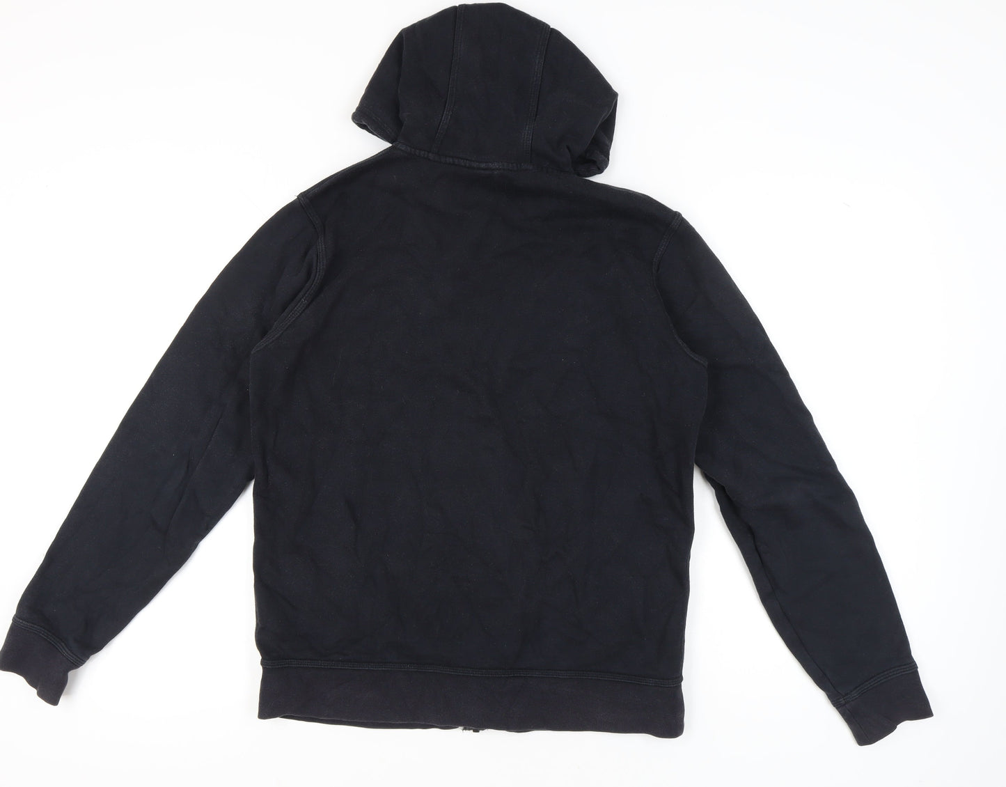 Nike Men's Black Full Zip Hoodie Size M Regular Fit Logo