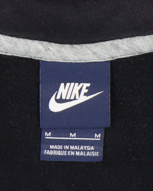 Nike Men's Black Full Zip Hoodie Size M Regular Fit Logo