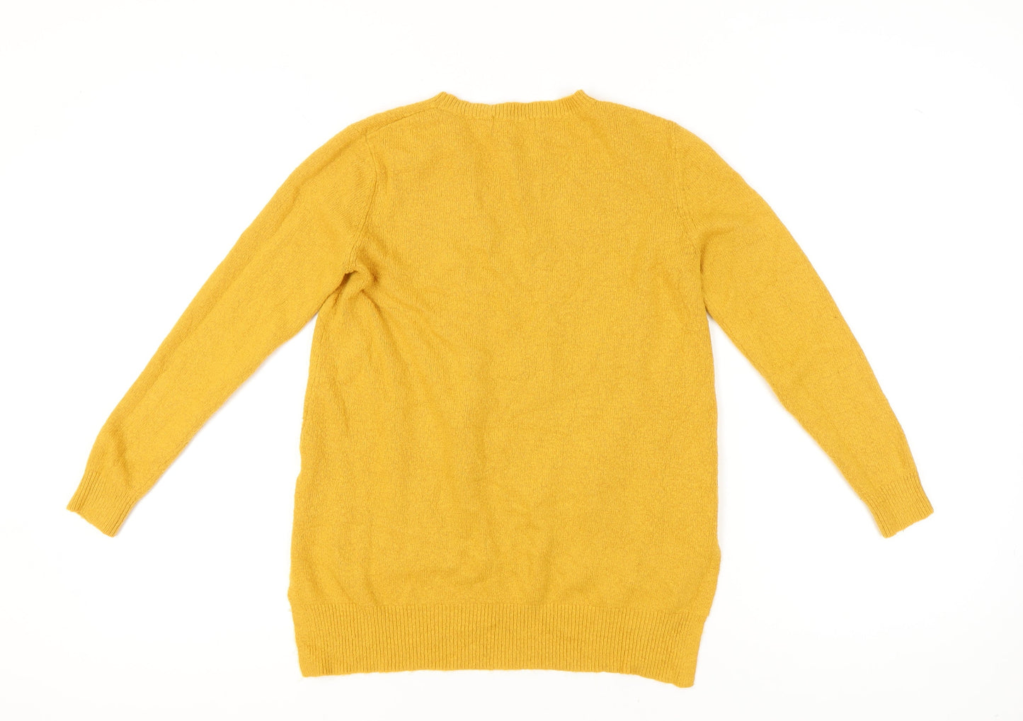 Louche Womens Yellow Jumper Size 10 Small Crew Neck Pullover Knit