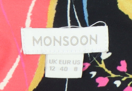 Monsoon Women’s Multicoloured Floral Blouse UK 12 Tunic Style