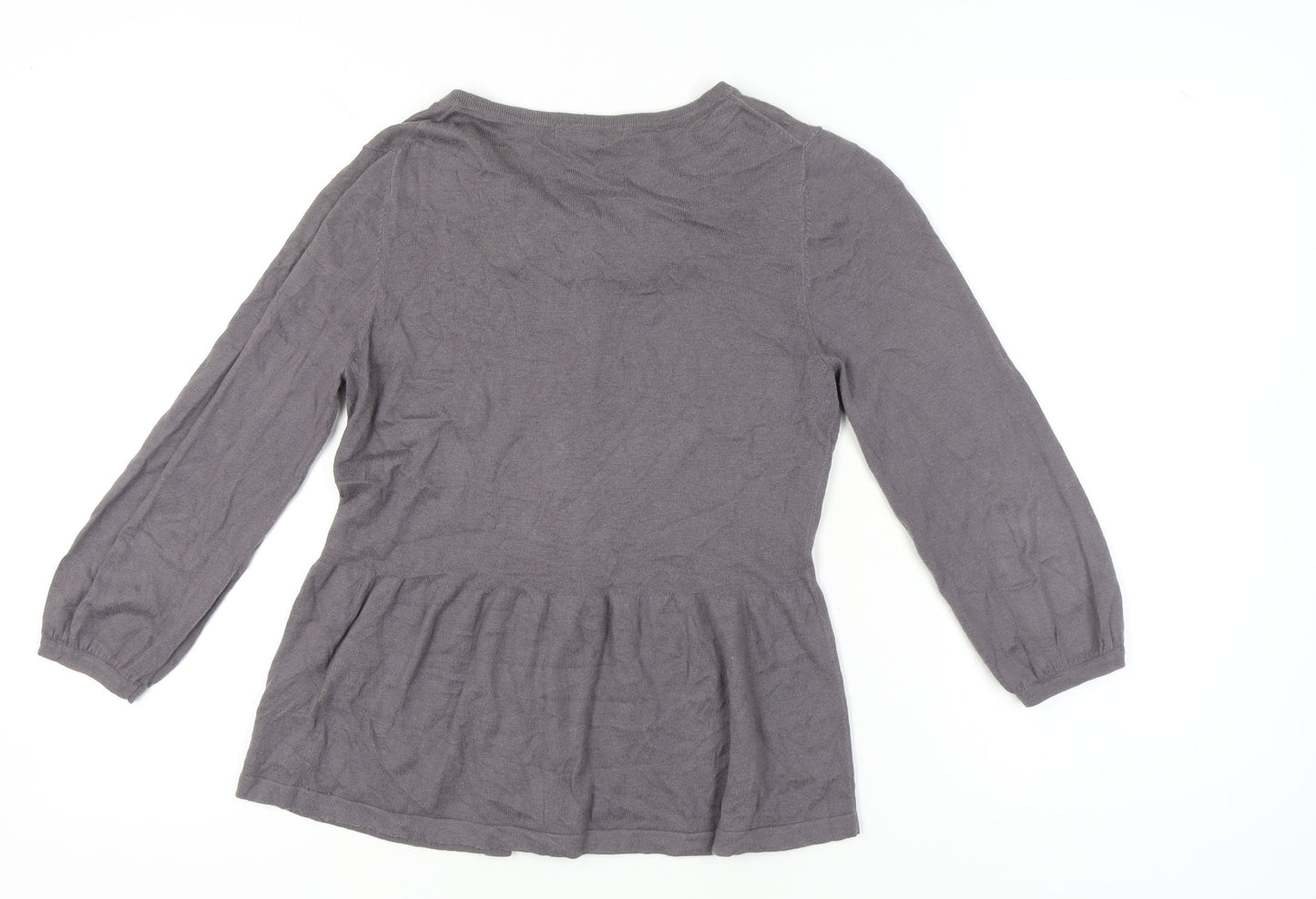 Boden Women’s Grey Size 12 Cardigan with Embellished Neckline