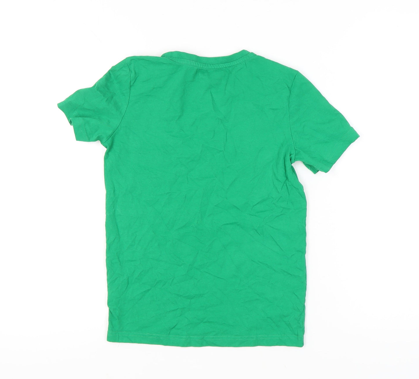 Kappa Boys Green 12 Years Logo Football Graphic Short Sleeve T-Shirt