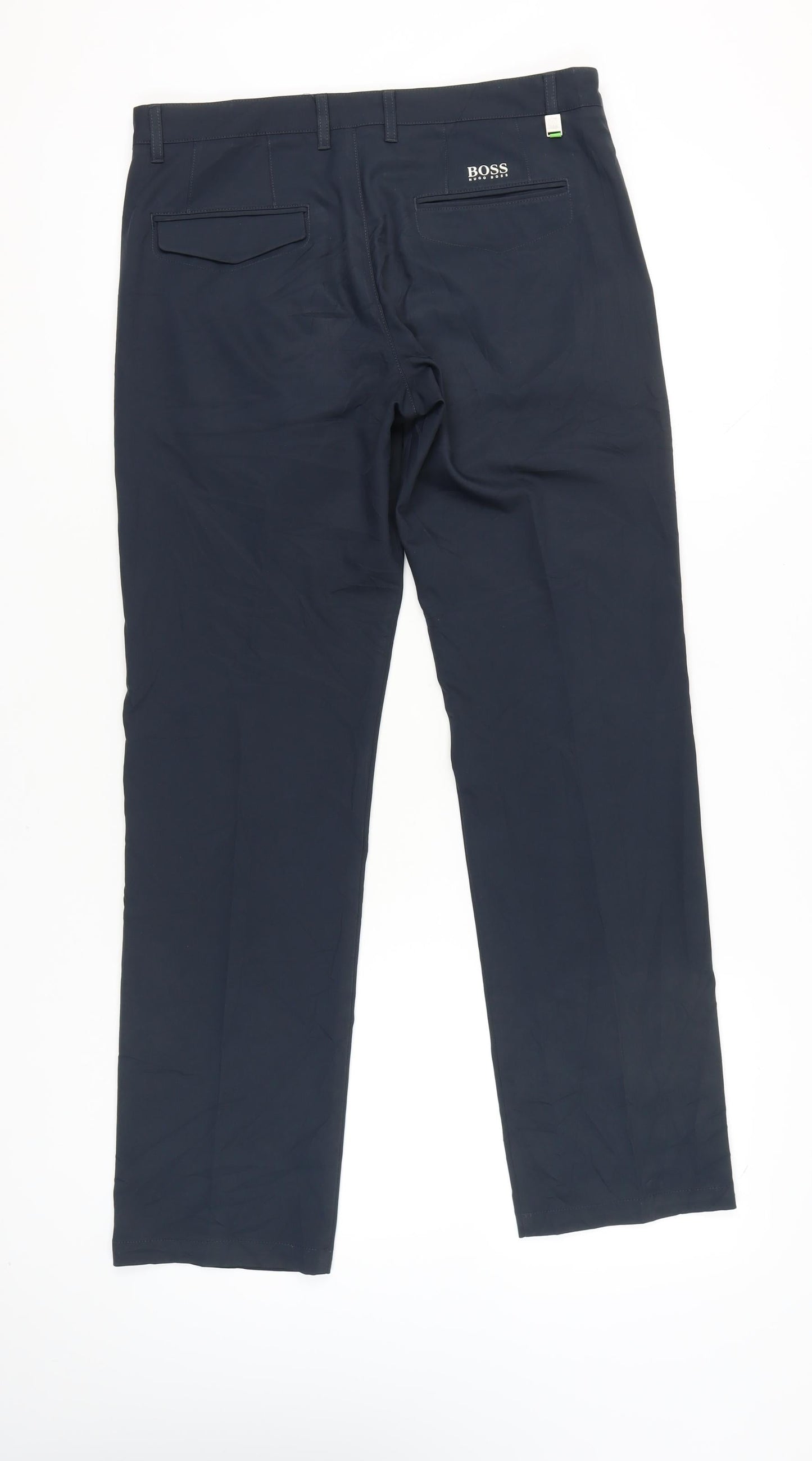 Hugo Boss Men’s Blue Slim Fit Chino Trousers Size M W32 L32