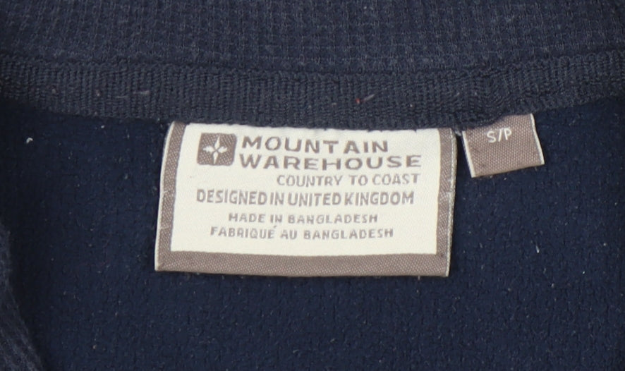 Mountain Warehouse Men’s Blue Small 1/4 Zip Pullover Sweatshirt