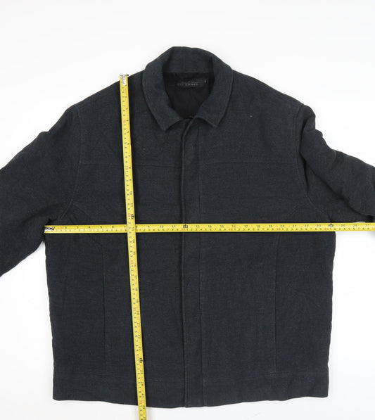 Jeff Banks Men’s Black XL 46" Cotton Blend Jacket Casual Workwear